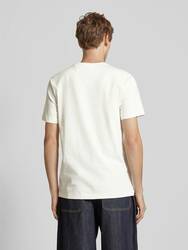 Calvin Klein pánske krémové tričko - S (YAS)