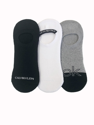 Calvin Klein dámske biele ponožky 2pack - ONESIZE (003)
