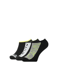 Calvin Klein pánske čiernošedé ponožky 3 pack - ONESIZE (001)