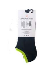 Calvin Klein pánske čiernošedé ponožky 3 pack - ONESIZE (001)