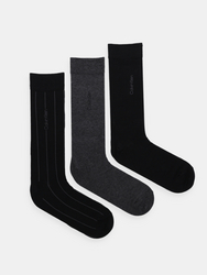 Calvin Klein pánske ponožky 3 pack - ONE (BLA)