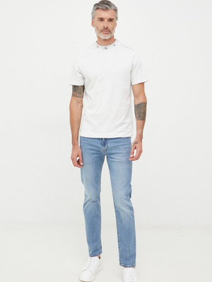 Calvin Klein pánske svetlošedé tričko - XL (PRF)
