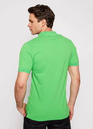 Calvin Klein pánske zelené polo triko - L (LYQ)