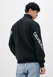 Calvin Klein pánska čierna mikina so zipsom - XL (BEH)