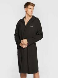Calvin Klein pánsky čierny župan Robe - L-XL (UB1)