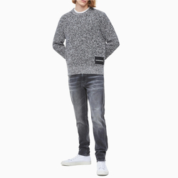Calvin Klein pánsky čiernobiely melírovaný sveter