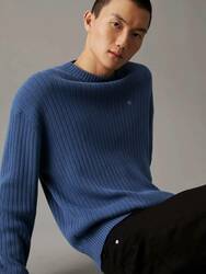 Calvin Klein pánsky modrý sveter - M (PPK)