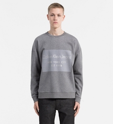 Calvin Klein pánska šedá mikina Hayti - XL (025)