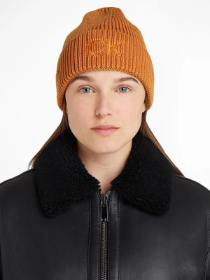 Calvin Klein dámska oranžová čiapka - OS (GAP)