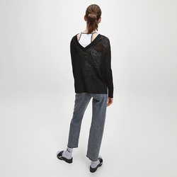 Calvin Klein dámsky čierny sveter - L (BAE)