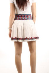 Pepe Jeans dámska biela sukňa so vzorom - S (801)