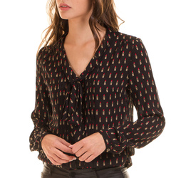 Guess dámska čierna blúzka Carolina - XS (PN94)