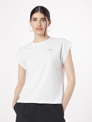 Pepe Jeans dámske biele tričko BLOOM - XS (800)