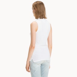 Tommy Hilfiger dámske biele polo New Chiara - XS (100)