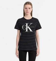 Calvin Klein dámske pruhované tričko - L (099)