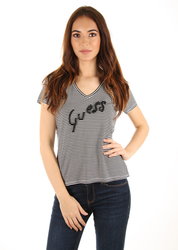 Guess dámske pruhované tričko - XS (ST04)