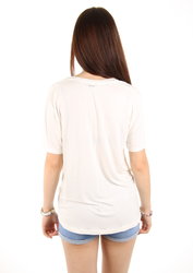 Calvin Klein dámske smotanové tričko - XS (003)