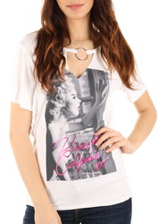 Guess dámsky biely top California - XS (A000)