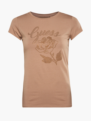 Guess dámske hnedé tričko - XS (G1FL)
