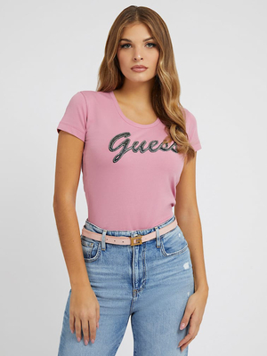 Guess dámske ružové tričko - XS (G67G)