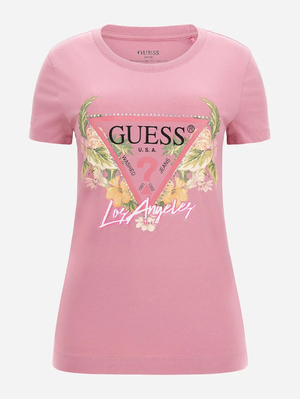 Guess dámske ružové tričko - S (G67G)