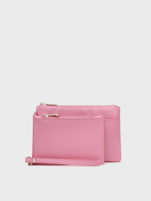 Guess dámska ružová listová kabelka - T/U (PIN)