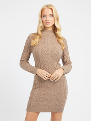 Guess dámske béžové pletené šaty - XS (G1K8)