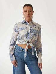 Guess dámska biela košeľa - XS (P7WQ)