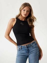 Guess dámske čierne tielko - XS (JBLK)