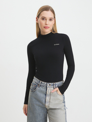 Guess dámske čierne tričko - M (JBLK)