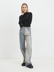 Guess dámske čierne tričko - M (JBLK)