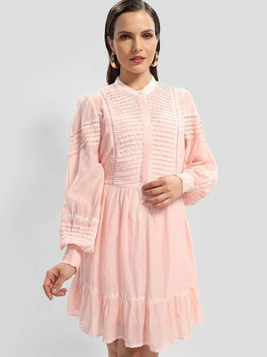 Guess dámske ružové šaty - XS (F6W9)