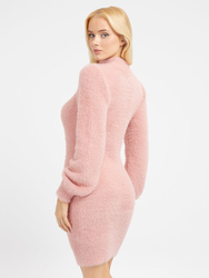 Guess dámske ružové pletené šaty - XS (F6M0)