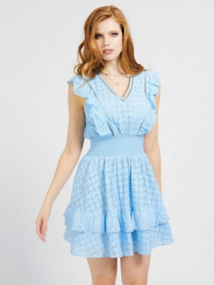 Guess dámske modré šaty - XS (B694)