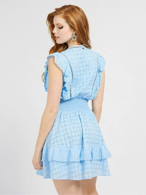 Guess dámske modré šaty - L (B694)