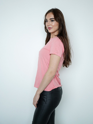 Guess dámske ružové tričko - XS (G63U)