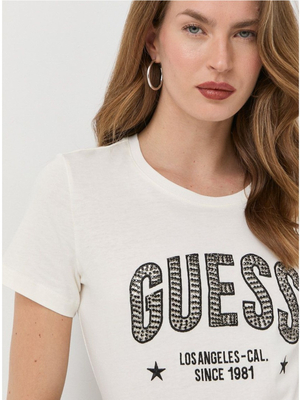 Guess dámske biele tričko - L (G012)