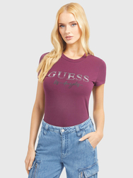 Guess dámske vínové tričko - XS (G4A1)