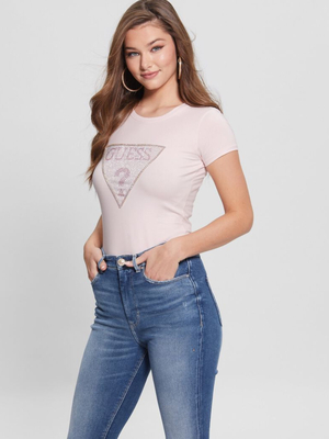 Guess dámske ružové tričko - S (A60W)