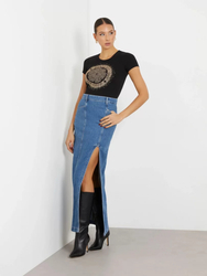 Guess dámske čierne tričko - XS (JBLK)