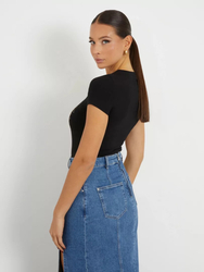 Guess dámske čierne tričko - XS (JBLK)