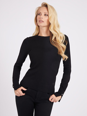 Guess dámsky čierny sveter - XL (JBLK)