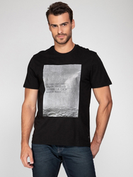 Guess pánske čierne tričko - XL (JBLK)