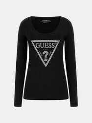 Guess dámske čierne tričko - XS (JBLK)