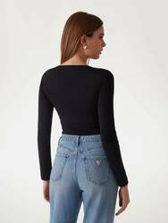 Guess dámske čierne tričko - XS (JBLK)