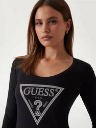 Guess dámske čierne tričko - XS (JBLK)