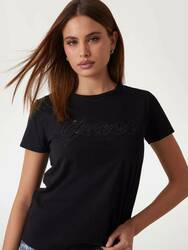 Guess dámske čierne tričko - XS (JBLK)