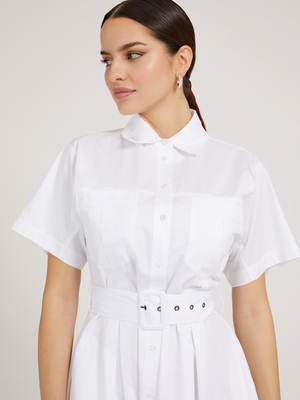 Guess dámske biele šaty - S (G011)