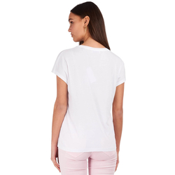 Guess dámske biele tričko s aplikáciou - XS (TWHT)