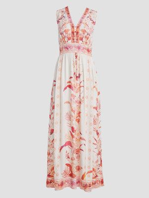 Guess dámske kvetované šaty - XS (P643)
